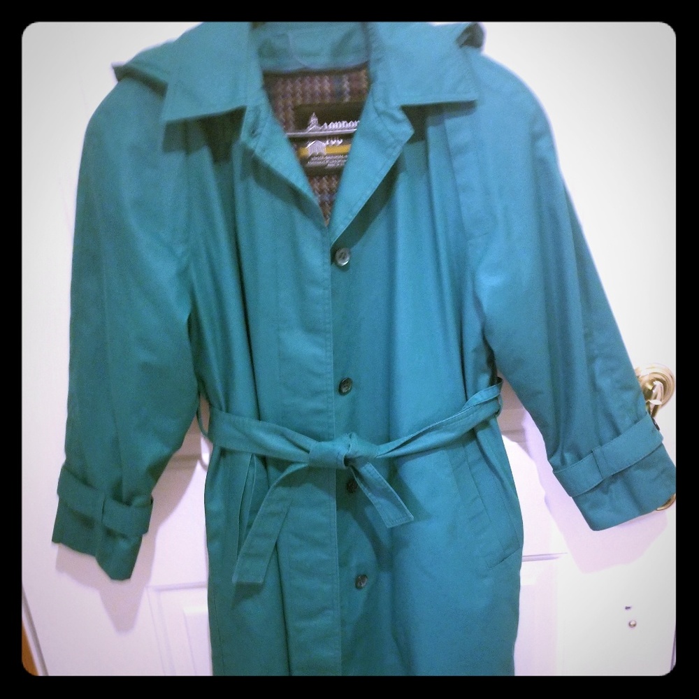 Teal London Fog coat